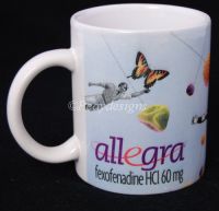LLEGRA fexofenadine Drug Advertising Coffee Mug